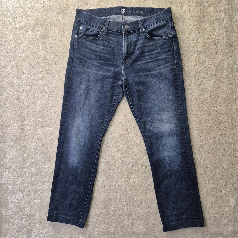 7 For All Mankind Jeans Slimmy Mens 32/29 Altered Straight Blue Capsule Preppy